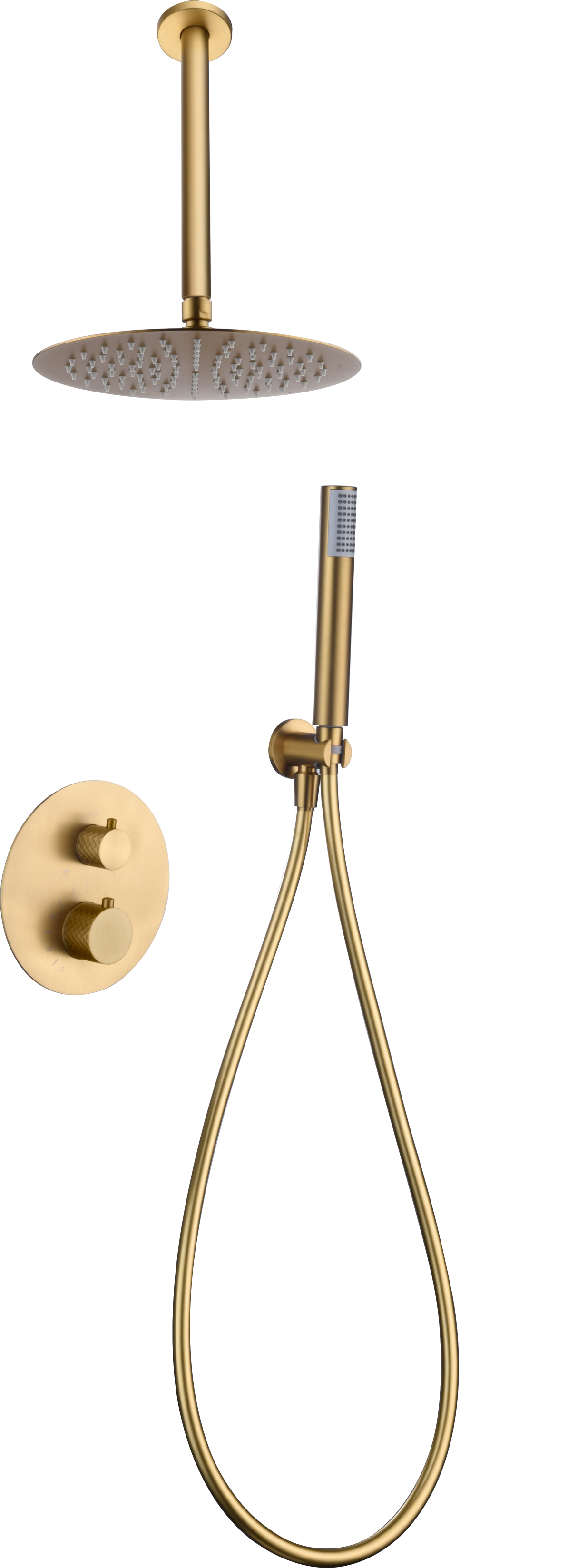 Conjunto ducha termostático empotrado Piamonte