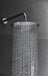 Chicago | Grifo de ducha Monomando | Rociador de acero inox. S.304 Ø25 cm, extraplano y antical | Tubo de salida Pared