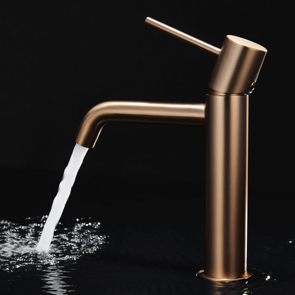 Chicago | Grifo Monomando de Lavabo Bajo | Latón Cartucho cerámico Ø26 mm