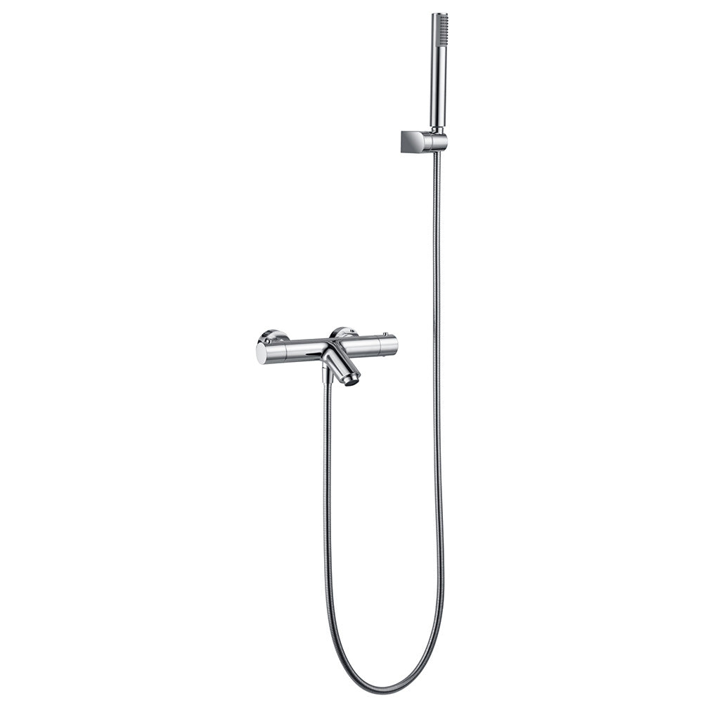 Chicago | Grifo de Ducha/Bañera Monomando | Rociador Redondo | Latón