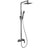 Pisa Columna de ducha con grifo monomando | Rociador Cuadrado acero inox. S.304 20x20 cm | Extraplano Antical