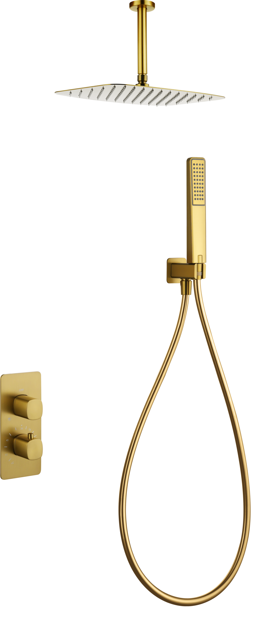 Conjunto Ducha Termostático Empotrado Arezzo