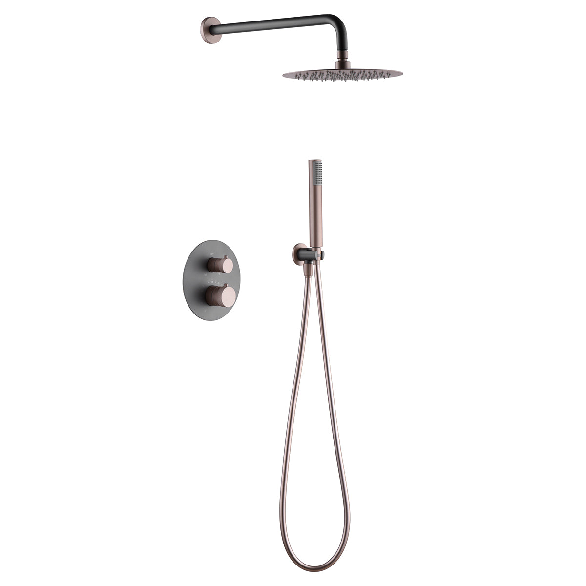 Conjunto de ducha empotrado termostático  Line