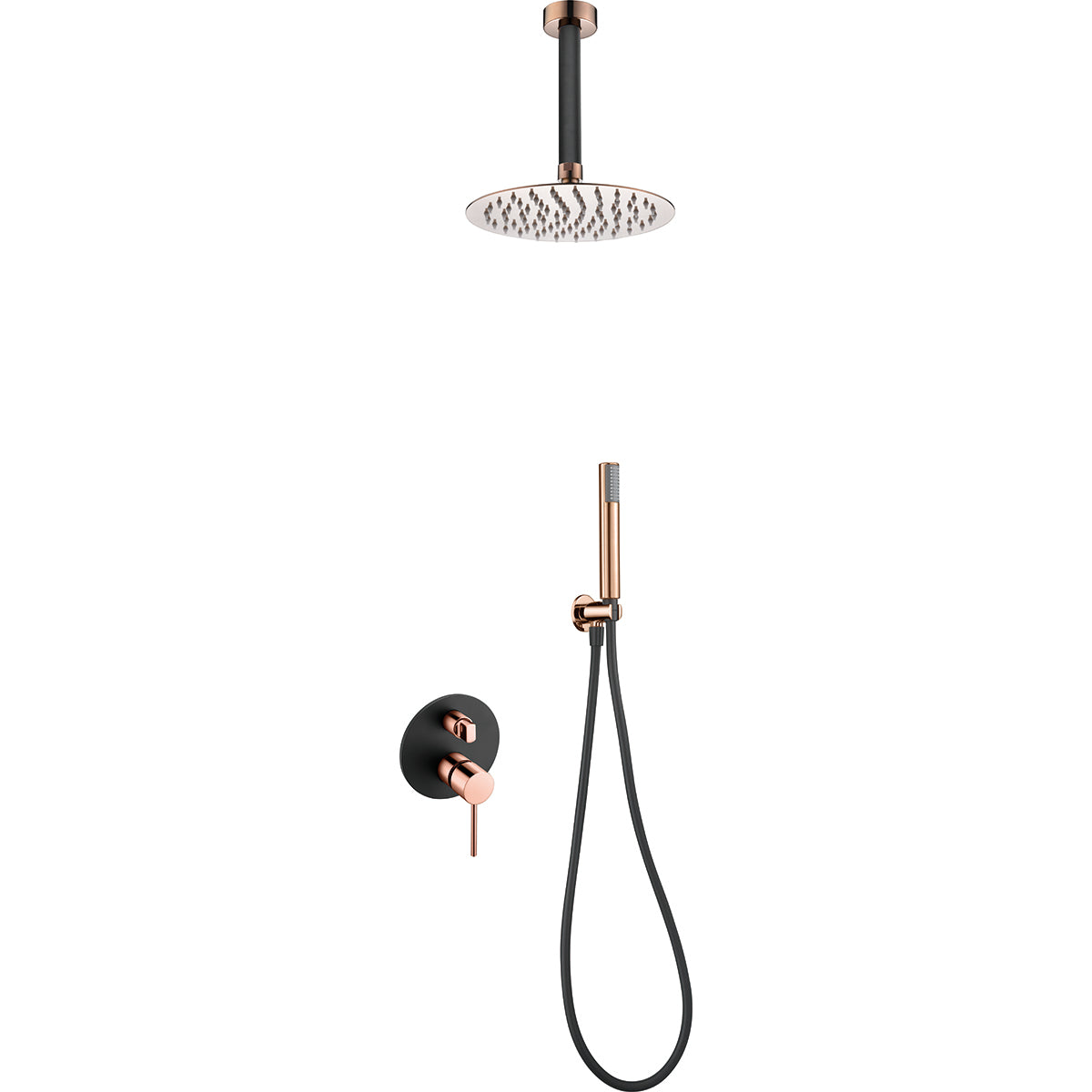 Conjunto de ducha empotrado monomando  Thalos