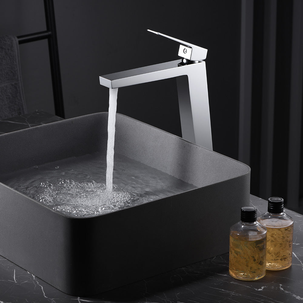 Denver | Grifo Monomando de Lavabo Alto | Latón Cartucho cerámico Ø26 mm