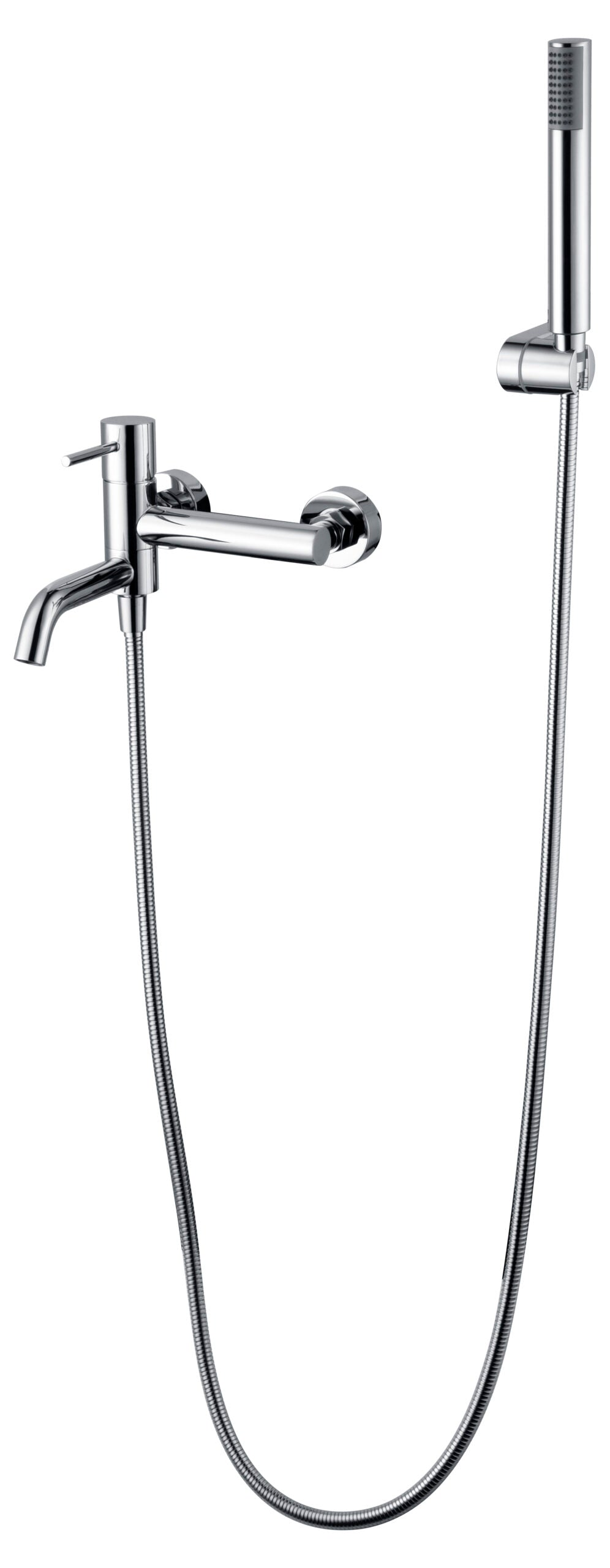 Chicago | Grifo de Ducha/Bañera Monomando | Rociador Redondo | Latón