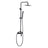 Denver | Columna de ducha con grifo monomando | Rociador Cuadrado acero inox. S.304 20x20 cm | Extraplano Antical