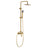 Denver | Columna de ducha con grifo monomando | Rociador Cuadrado acero inox. S.304 20x20 cm | Extraplano Antical