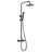 Denver | Columna de ducha con grifo termostatico | Rociador Cuadrado acero inox. S.304 20x20 cm | Extraplano Antical