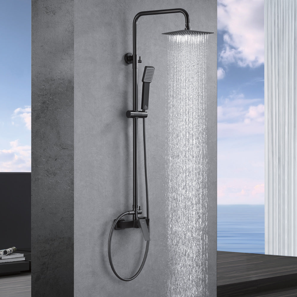 Denver | Columna de ducha con grifo monomando | Rociador Cuadrado acero inox. S.304 20x20 cm | Extraplano Antical
