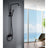 Denver | Columna de ducha con grifo monomando | Rociador Cuadrado acero inox. S.304 20x20 cm | Extraplano Antical