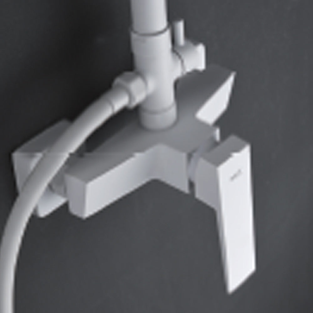 Denver | Columna de ducha con grifo monomando | Rociador Cuadrado acero inox. S.304 20x20 cm | Extraplano Antical