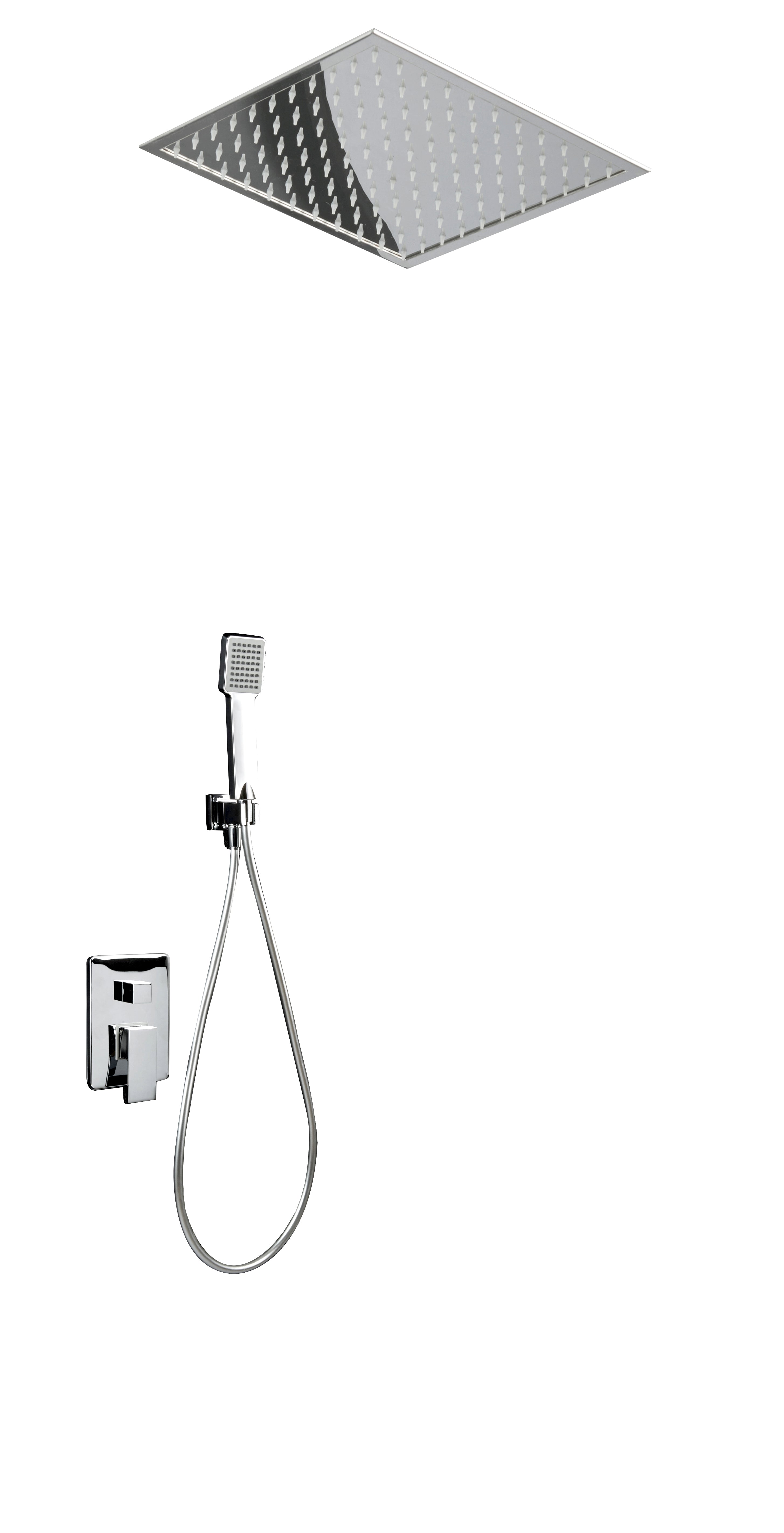Conjunto de ducha empotrado monomando  Gales