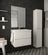 Manhattan | Mueble Baño Suspendido Fondo Reducido | 2 Cajones con Cierre Amortiguado y Lavabo Cerámico