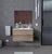 Manhattan | Mueble Baño Suspendido Fondo Reducido | 2 Cajones con Cierre Amortiguado y Lavabo Cerámico