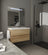 Manhattan | Mueble Baño Suspendido Fondo Reducido | 2 Cajones con Cierre Amortiguado y Lavabo Cerámico