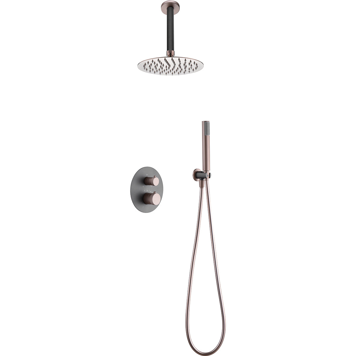 Conjunto de ducha empotrado termostático  Top
