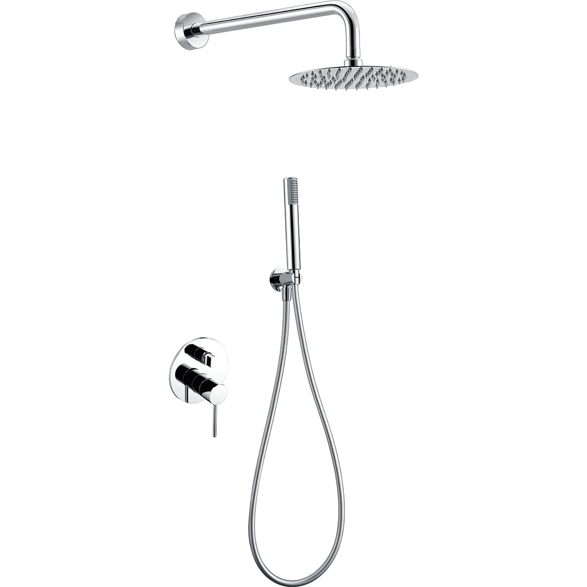 Conjunto de ducha empotrado monomando  Milos