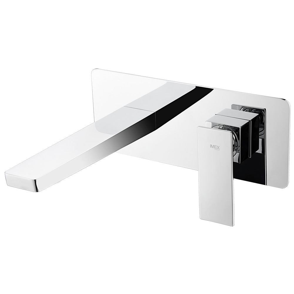 Pisa Grifo de Lavabo Monomando | Dos partes independientes | Cuerpo empotrado directo a pared