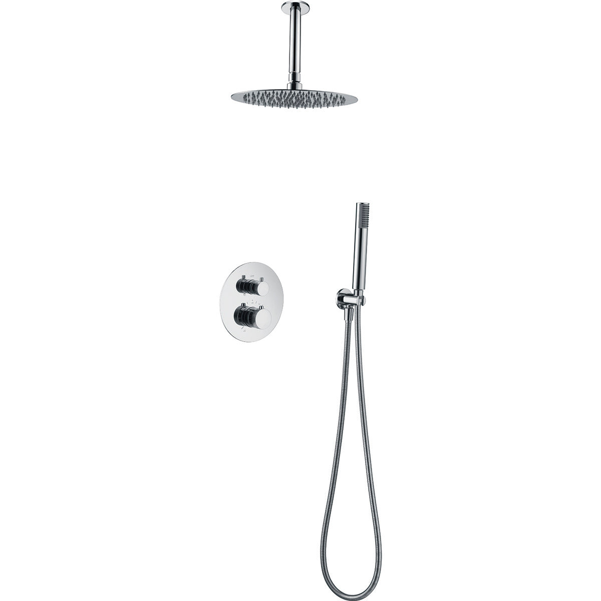Conjunto de ducha empotrado termostático  Top