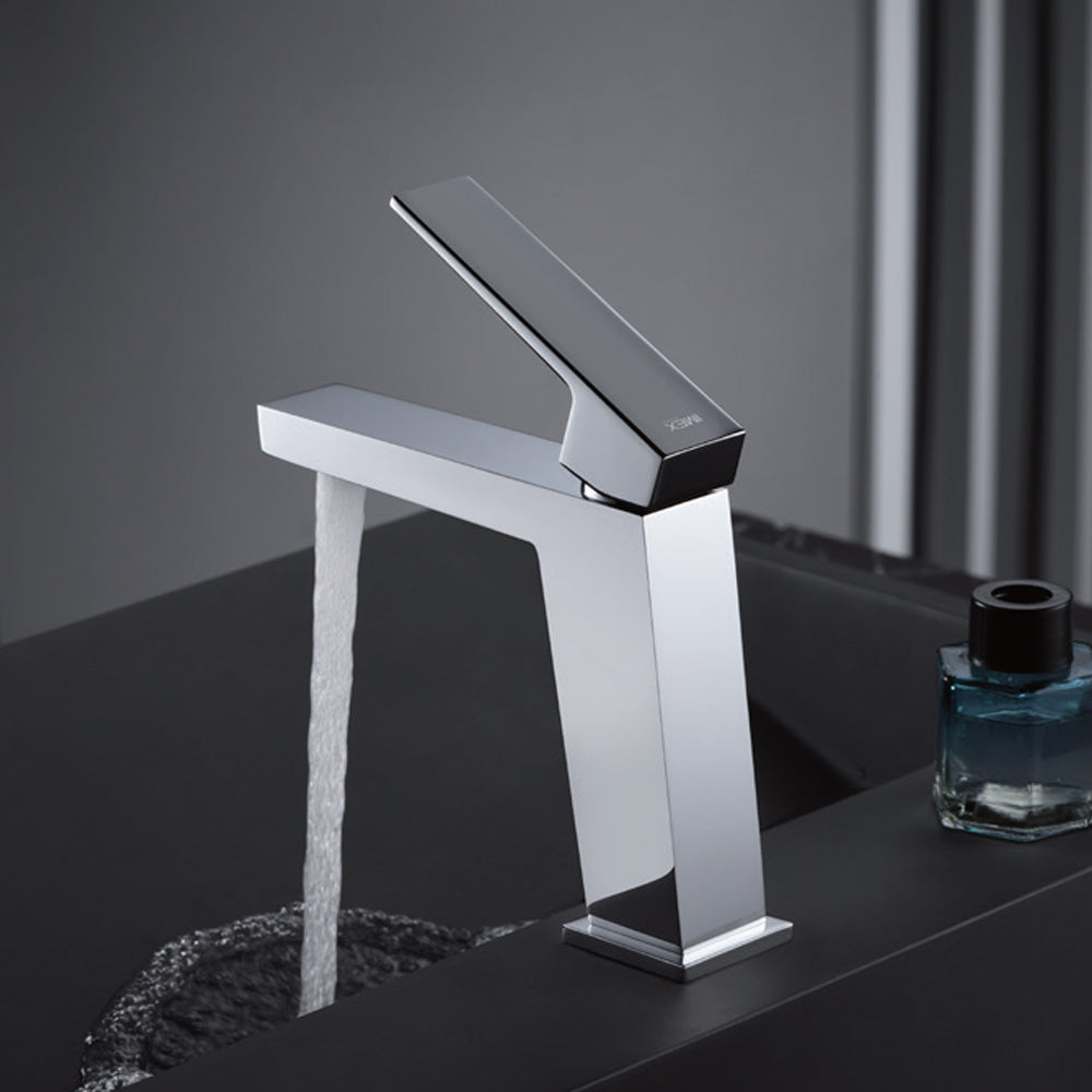 Denver | Grifo Monomando de Lavabo Bajo | Latón Cartucho cerámico Ø26 mm