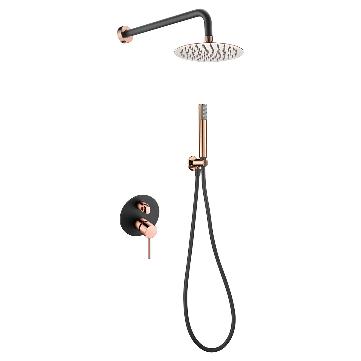 Conjunto de ducha empotrado monomando  Milos