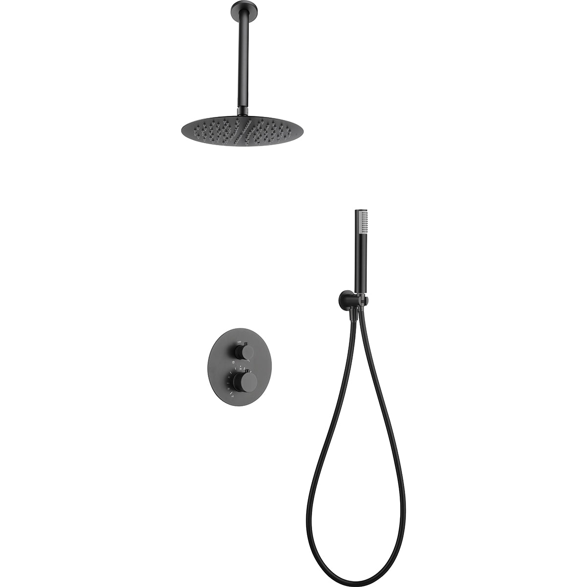Conjunto de ducha empotrado termostático  Top