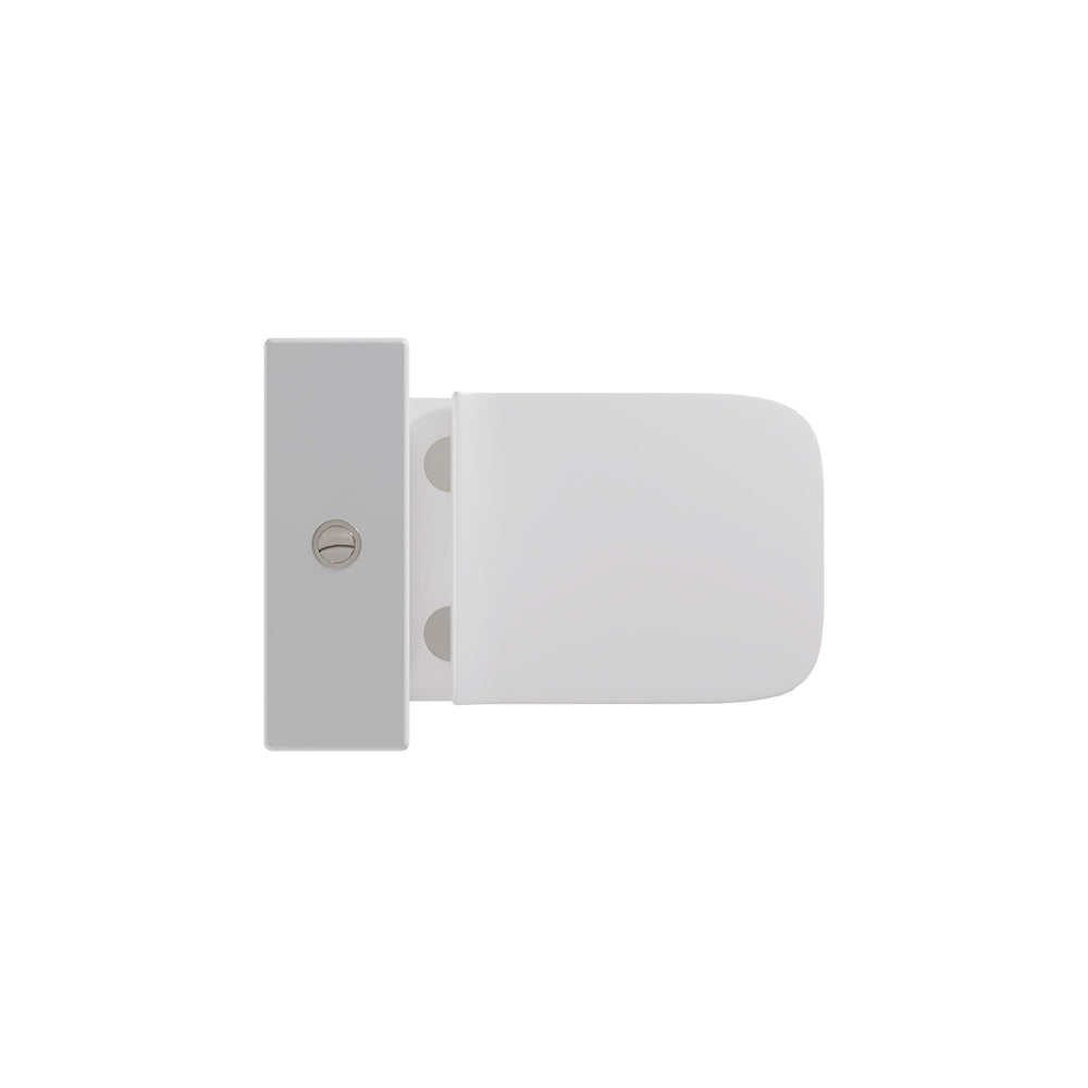 Florida | Inodoro PMR Rimless Adosado a Pared | Altura Confort para Movilidad Reducida | Tapa Duroplast Soft Close | Blanco Brillo