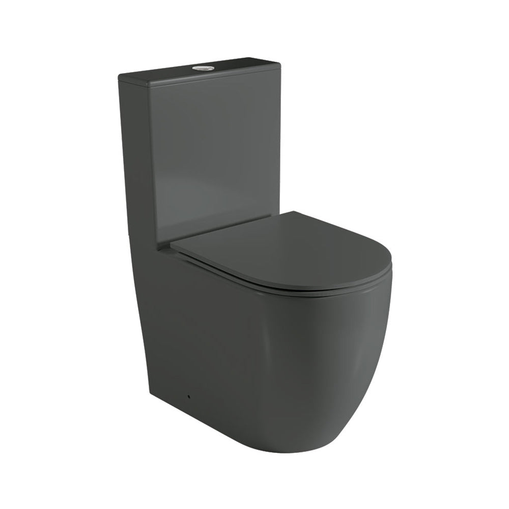 Hawaii | Inodoro Completo Adosado a Pared | Tapa Extrafina Duroplast Soft Close | Cisterna Incluida