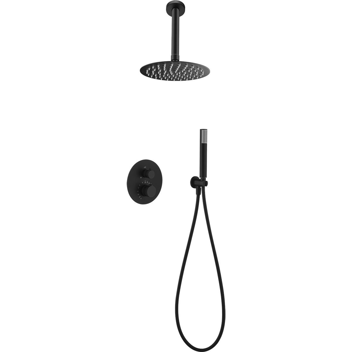 Conjunto de ducha empotrado termostático  Top