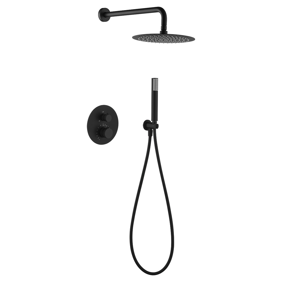 Conjunto de ducha empotrado termostático  Line
