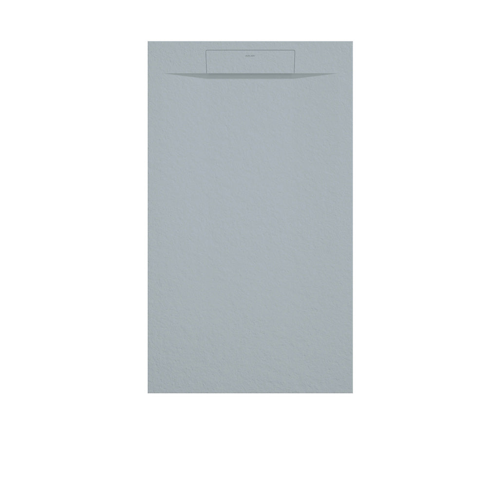 Reno | Plato de Ducha de Resina Antideslizante | Válvula Oculta + Rejilla de Color | Textura Piedra | Color Gris 7753