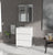 Siracusa | Mueble Baño al Suelo Fondo Reducido | 3 Cajones con Cierre Amortiguado y Lavabo Cerámico