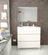 Siracusa | Mueble Baño al Suelo Fondo Reducido | 3 Cajones con Cierre Amortiguado y Lavabo Cerámico