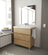 Siracusa | Mueble Baño al Suelo Fondo Reducido | 3 Cajones con Cierre Amortiguado y Lavabo Cerámico