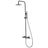 Chicago | Columna de ducha con grifo monomando | Rociador Redondo acero inox. S.304 Ø20 cm | Extraplano Antical