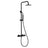 Chicago | Columna de ducha con grifo monomando | Rociador Redondo acero inox. S.304 Ø20 cm | Extraplano Antical