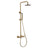 Chicago | Columna de ducha con grifo monomando | Rociador Redondo acero inox. S.304 Ø20 cm | Extraplano Antical