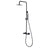 Chicago | Columna de ducha con grifo termostatico | Rociador Redondo acero inox. S.304 Ø20 cm | Extraplano Antical