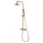 Chicago | Columna de ducha con grifo termostatico | Rociador Redondo acero inox. S.304 Ø20 cm | Extraplano Antical