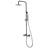 Chicago | Columna de ducha con grifo termostatico | Rociador Redondo acero inox. S.304 Ø20 cm | Extraplano Antical