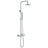 Chicago | Columna de ducha con grifo monomando | Rociador Redondo acero inox. S.304 Ø20 cm | Extraplano Antical