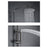 Chicago | Columna de ducha con grifo monomando | Rociador Redondo acero inox. S.304 Ø20 cm | Extraplano Antical