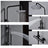 Chicago | Columna de ducha con grifo monomando | Rociador Redondo acero inox. S.304 Ø20 cm | Extraplano Antical