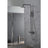 Chicago | Columna de ducha con grifo termostatico | Rociador Redondo acero inox. S.304 Ø20 cm | Extraplano Antical