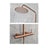 Chicago | Columna de ducha con grifo monomando | Rociador Redondo acero inox. S.304 Ø20 cm | Extraplano Antical