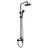 Seattle | Columna de ducha con grifo monomando | Rociador Redondo acero inox. S.304 Ø20 cm | Extraplano Antical