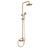 Seattle | Columna de ducha con grifo monomando | Rociador Redondo acero inox. S.304 Ø20 cm | Extraplano Antical