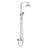 Seattle | Columna de ducha con grifo monomando | Rociador Redondo acero inox. S.304 Ø20 cm | Extraplano Antical