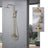 Seattle | Columna de ducha con grifo monomando | Rociador Redondo acero inox. S.304 Ø20 cm | Extraplano Antical